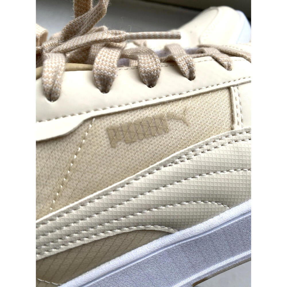 PUMA US-7.5 Women's Fashion Cream Lace Up Carina Street Better Platform Sneakers - Picture 3 of 9